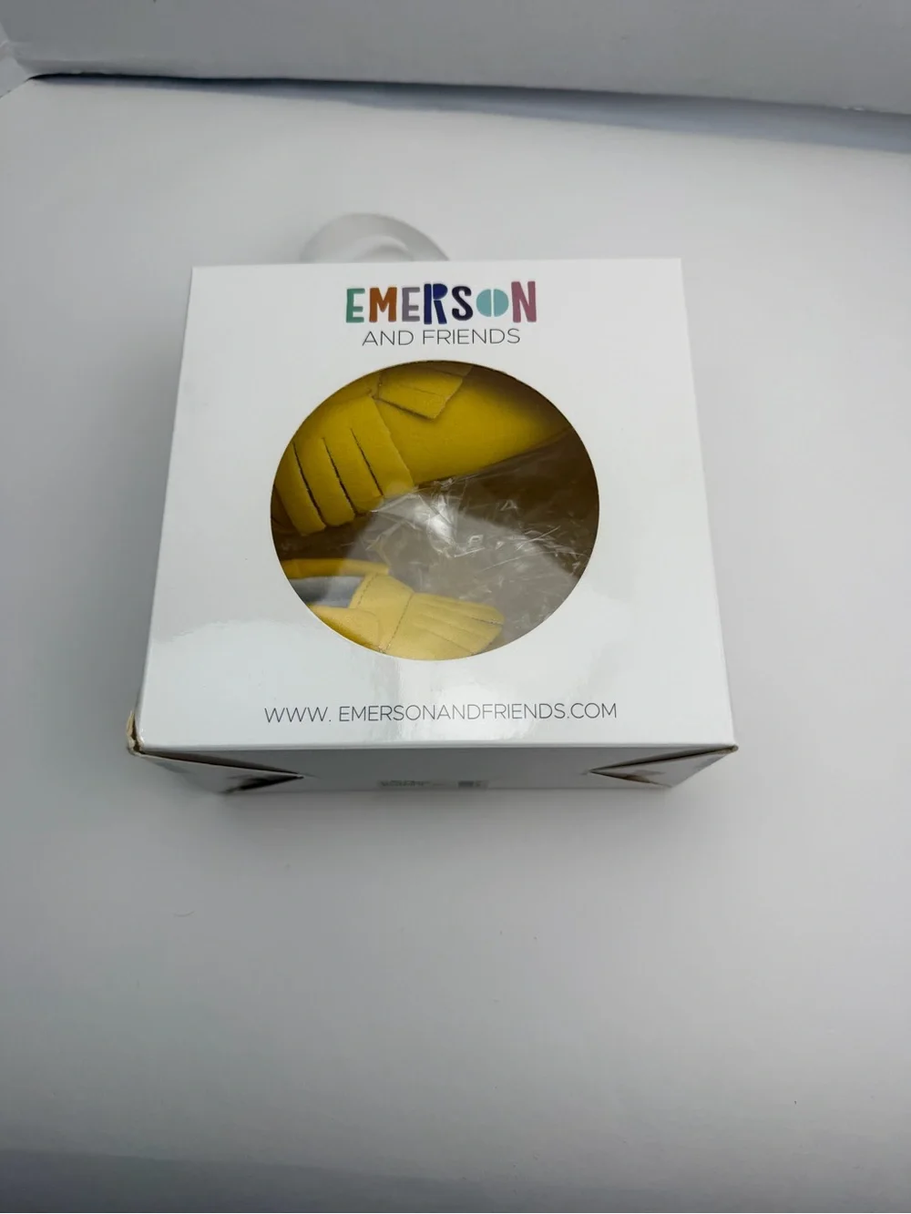 BNIB Emerson & Friends Baby  Moccasins Mustard Yellow Green 3-6 Months